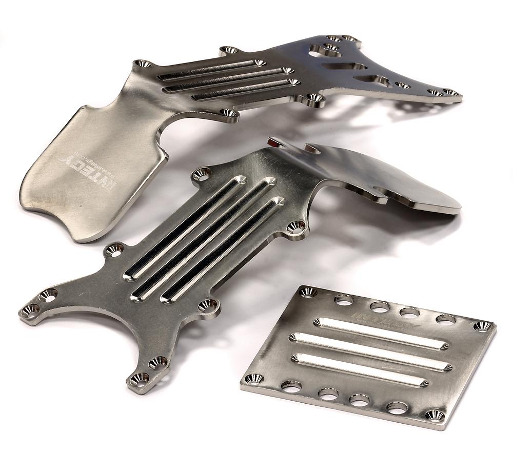 Titanium 3Piece Skid Plate for Traxxas TMaxx (3906, 4909, 4910) for R