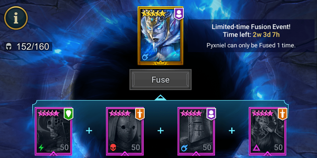 Pyxniel Fusion Timeline Raid Shadow Legends InTeleria