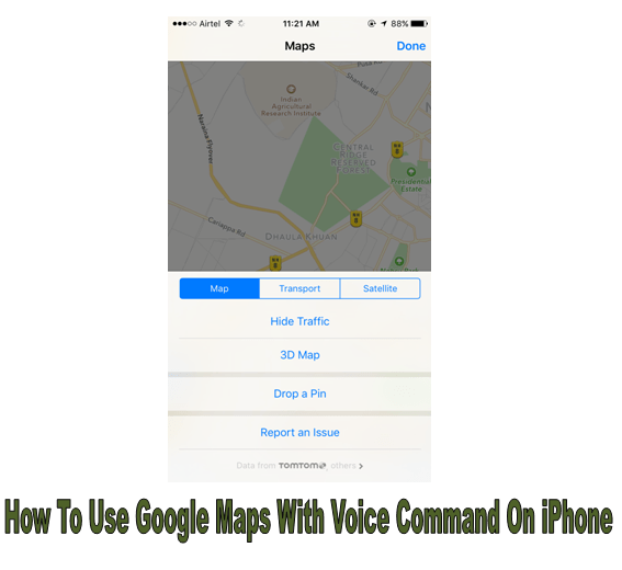 How To Use Google Maps With Voice Command On iPhone