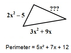 Find Missing Side Perimeter with Polynomials