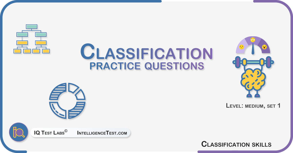 Classification practice questions