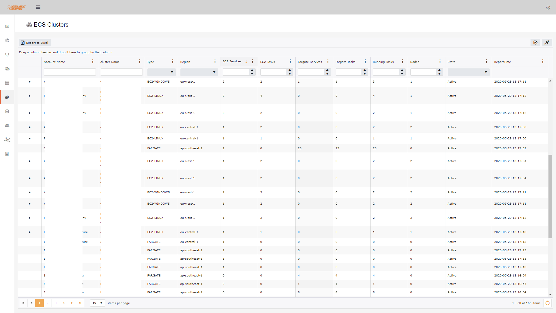 AWS Inventory Report Intelligent Discovery