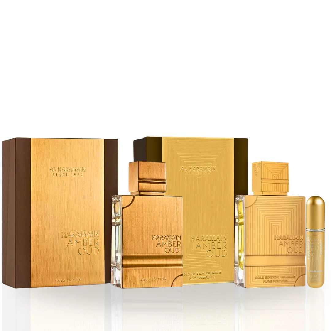Amber Oud Gold Edition & Amber Oud Gold Edition Extreme Pure Perfume