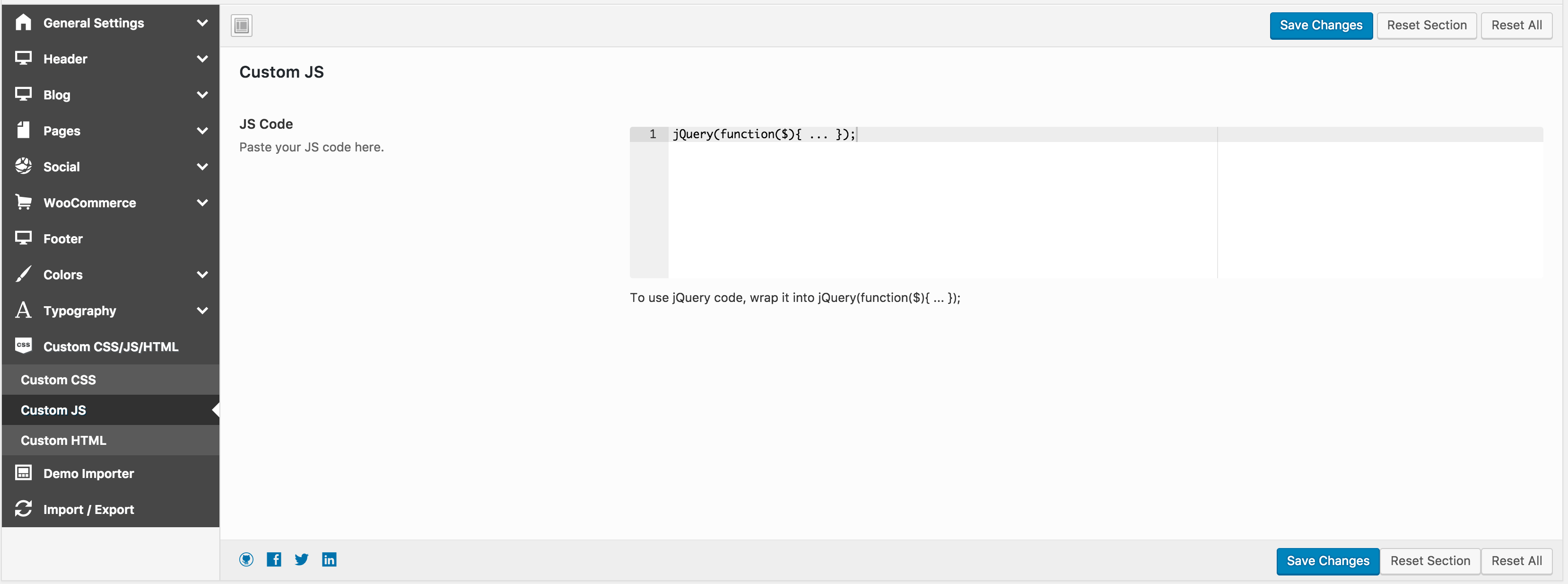 Custom CSS, JS & HTML Intense WP