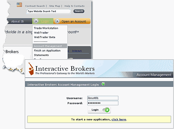 Log In to Account Management Interactive Brokers