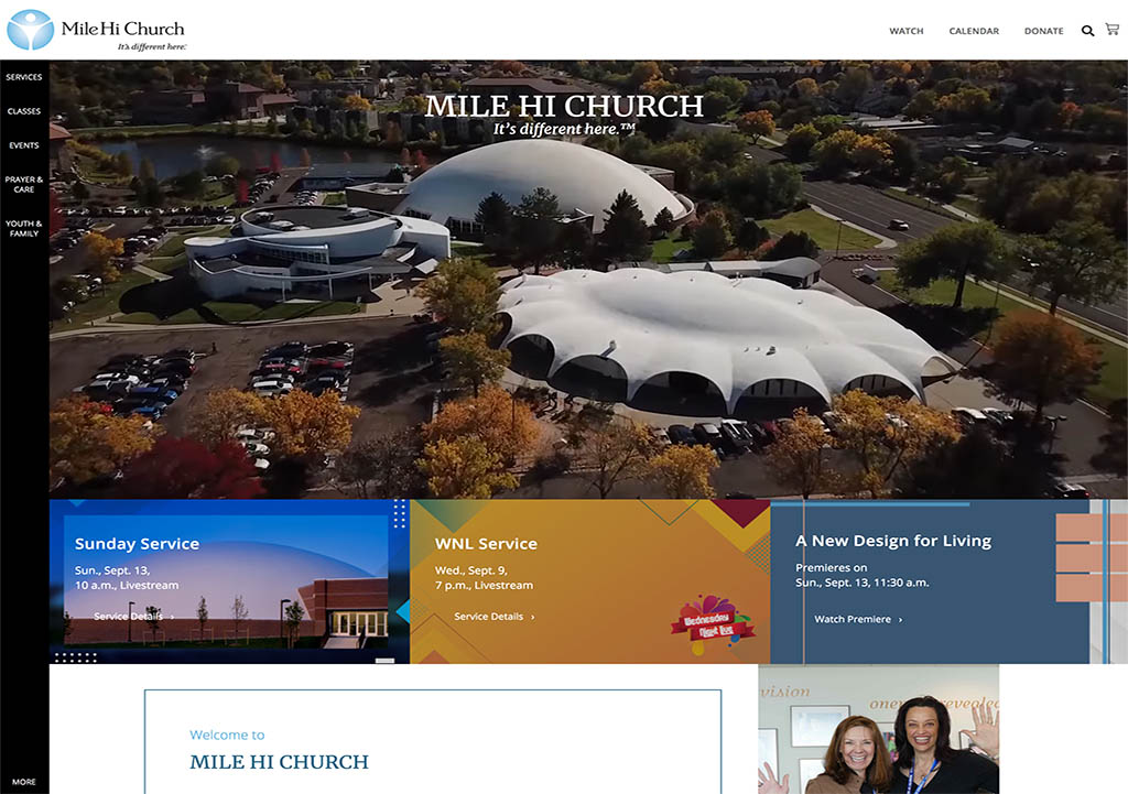 Mile Hi Church Denver WordPress Design Website Design