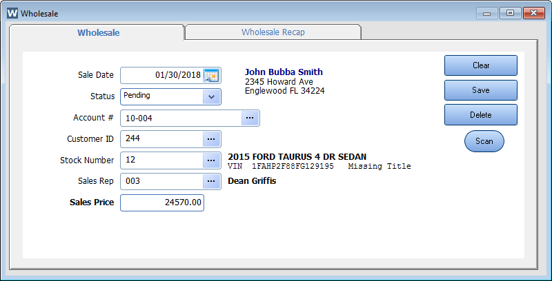 Dealer Management Software Vehicle Inventory Management