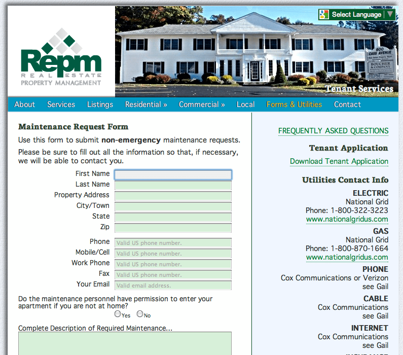 CMS Builder Showcase Real Estate Property Management
