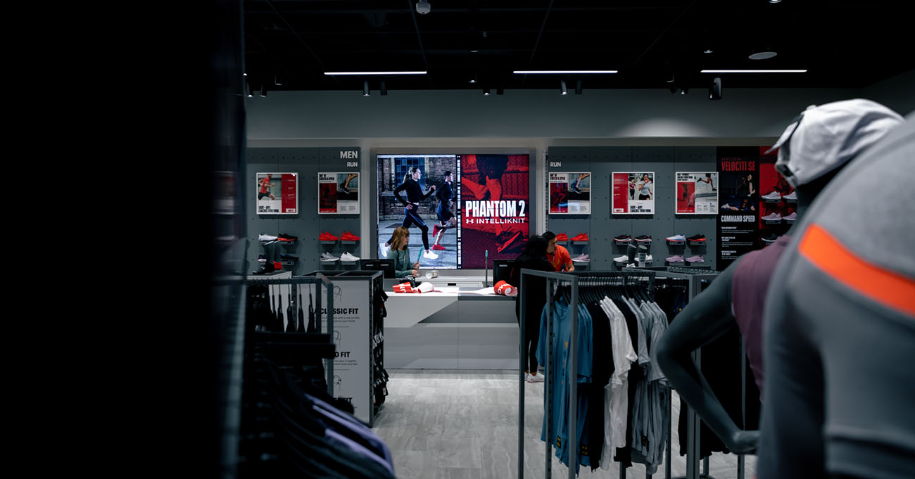 Under Armour Australia Interactivity Digital and Interactive Displays