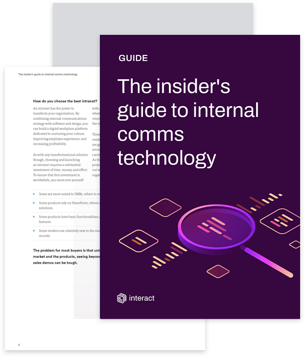 The insider’s guide to internal comms technology Interact software