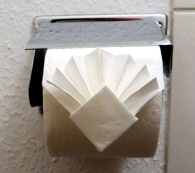 Researcher Estimates Hours Spent Folding toilet paper in
