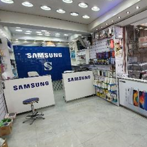 Samsung MDF Counters and Instore backlight banner.