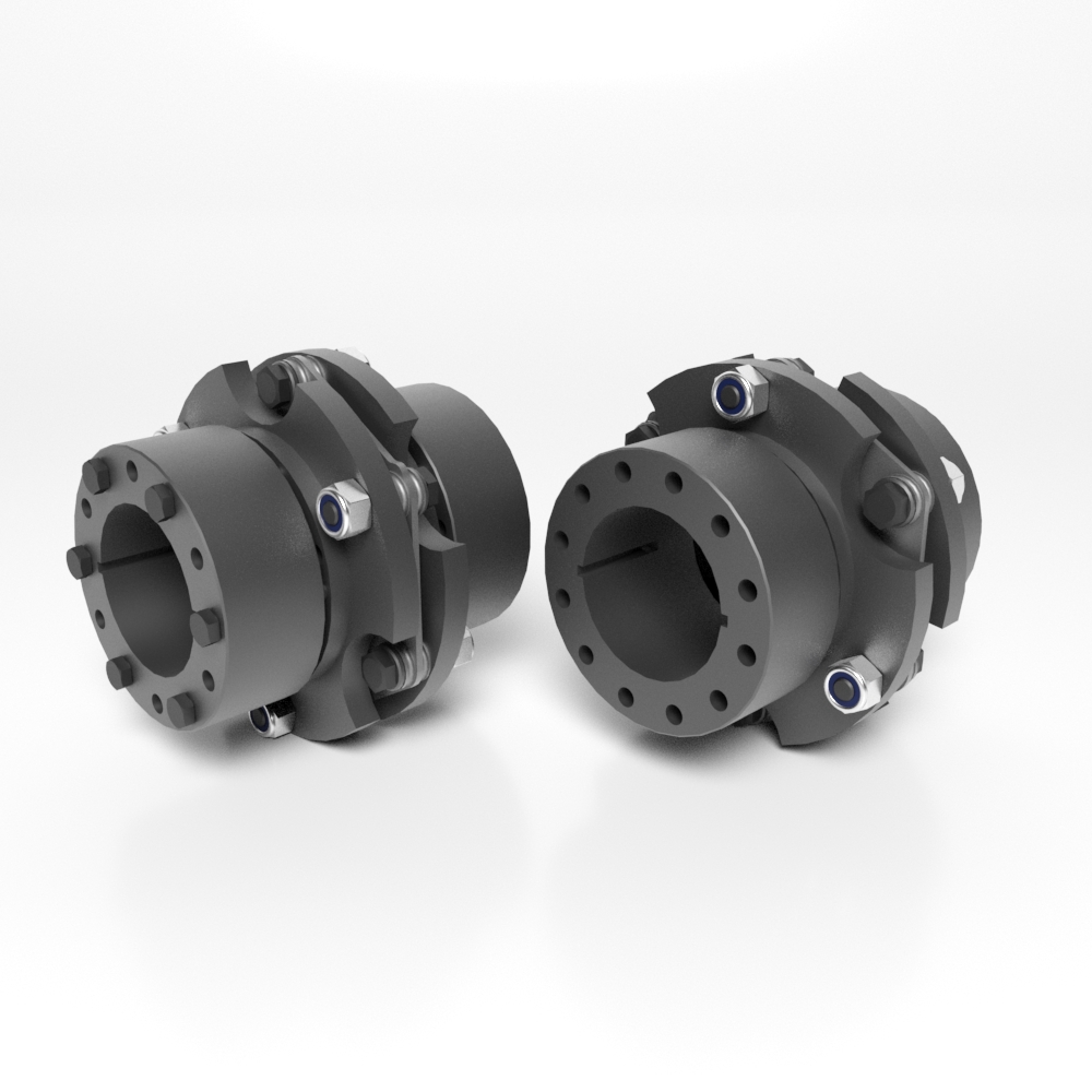 T25 50 1K Nm Floating Mount Shrink Disk Single Flex Couplings