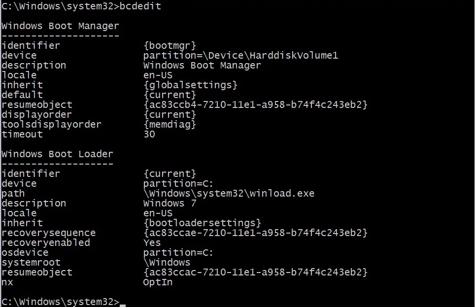 How to use BCDEDIT to add menu items in Windows Server and Windows 7