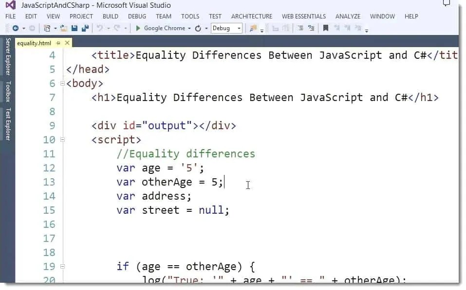 Differences between JavaScript Dynamic Syntax and C Interface Technical Training