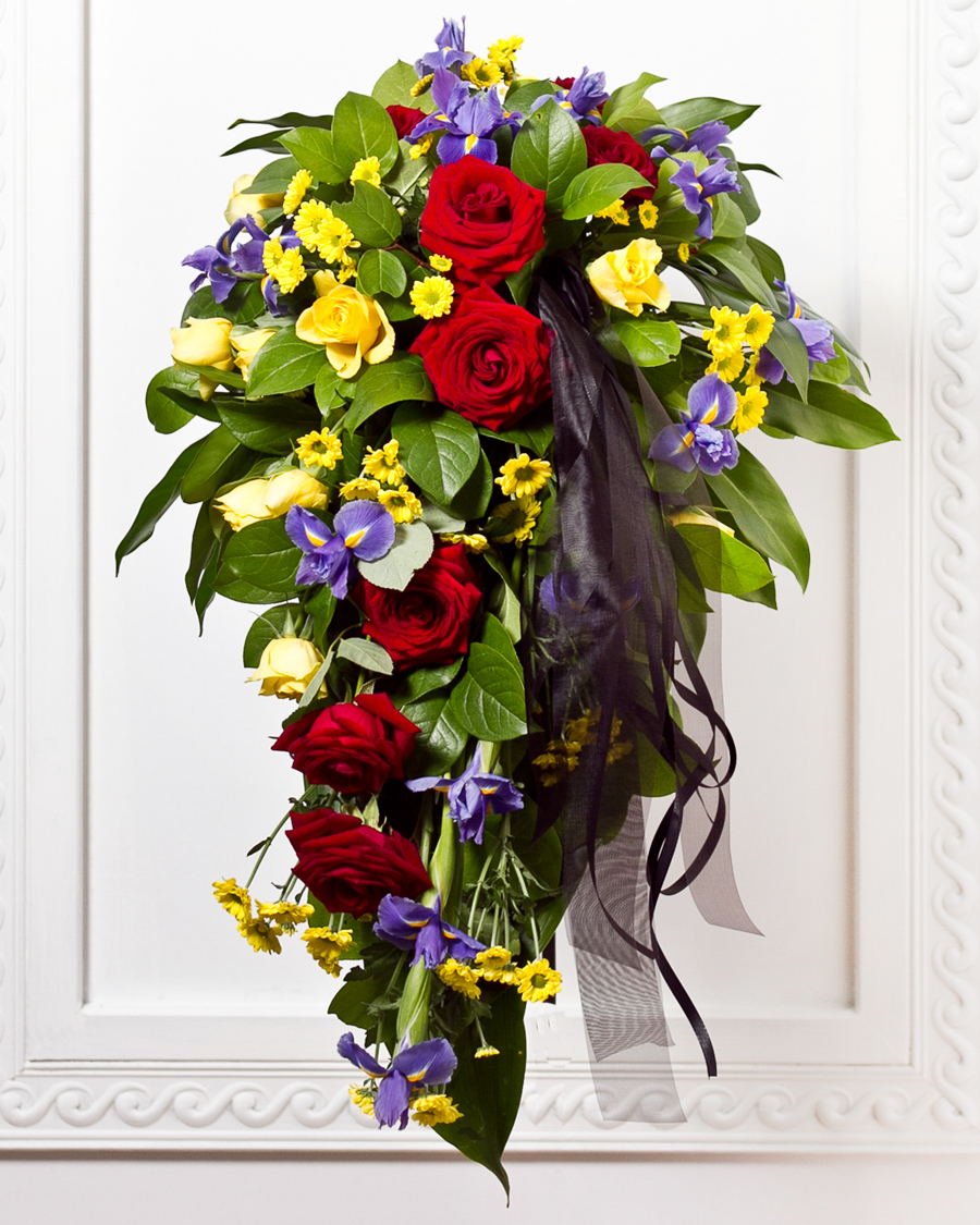 Funeral Bouquet with Ribbon Sympathy & funeral Interflora Belarus