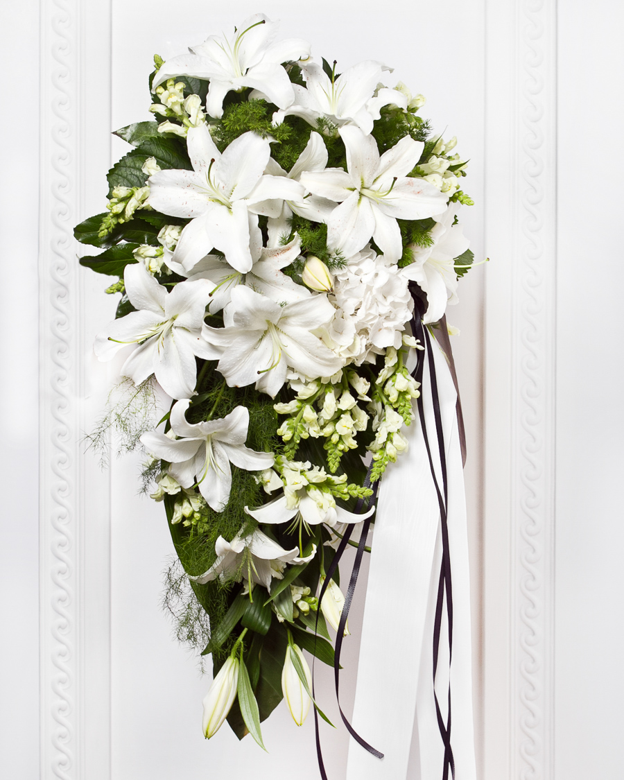 Funeral Bouquet with White Flowers Sympathy & funeral Interflora