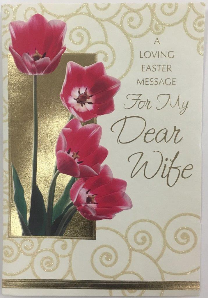 39367 3.99 Retail Each Premium Easter Wife Greeting Card PKD 3