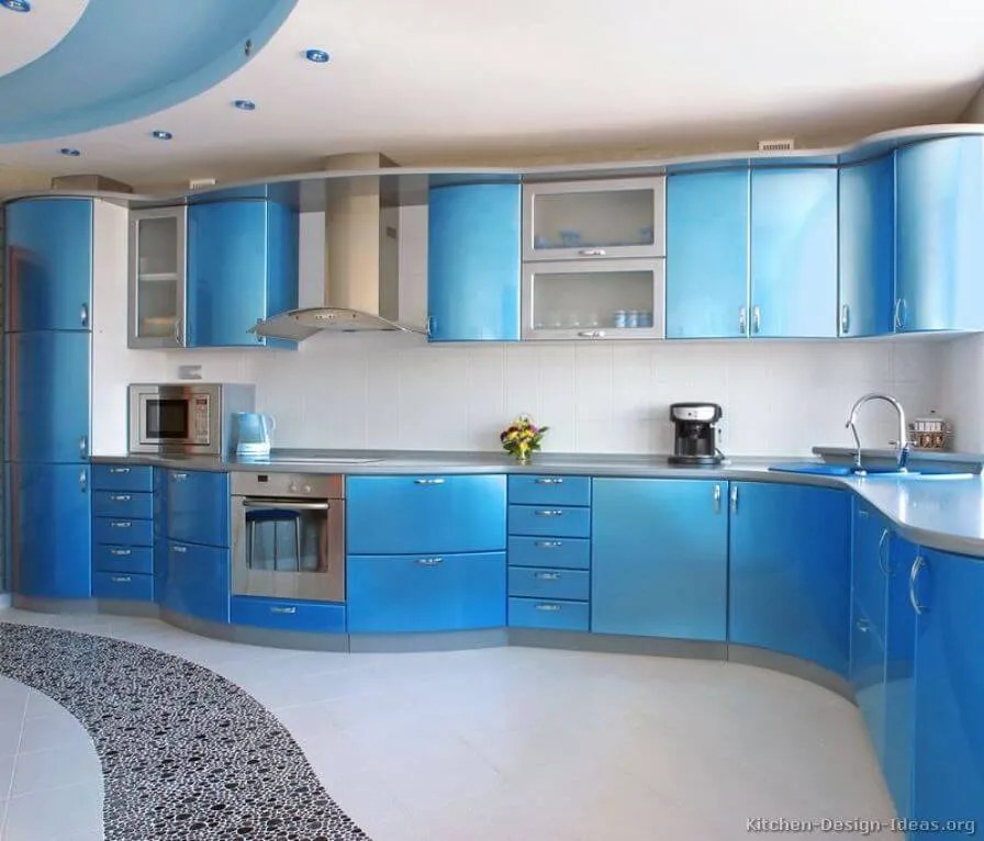 10 Refreshing Blue Kitchen Interior Design Ideas Interior Idea