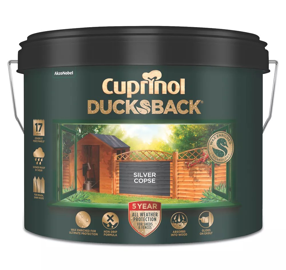 Classic retro Cuprinol 5Year Ducksback WaterBased Fence Treatment
