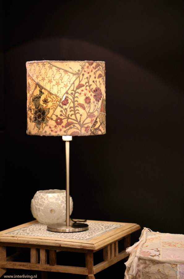lampenkap patchwork hanglamp of staande lamp op lampvoet