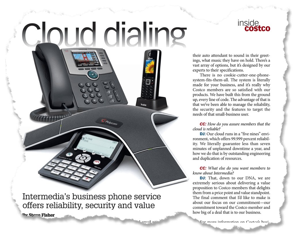 The Costco Connection explores our Business Phone Service Intermedia