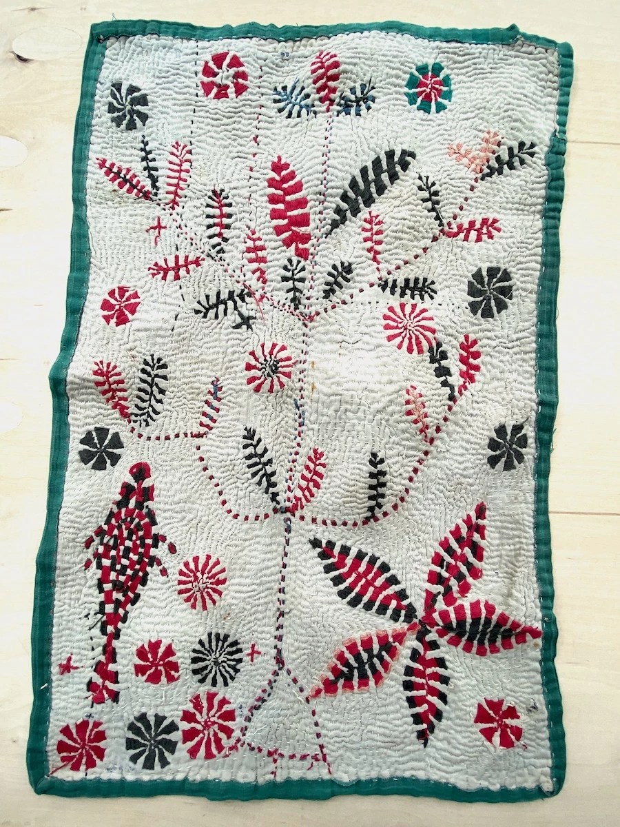 Kantha quilt from Bangladesh INTERNATIONAL WARDROBE