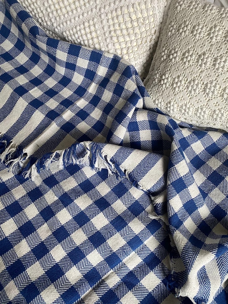Gingham Khadi blanket INTERNATIONAL WARDROBE