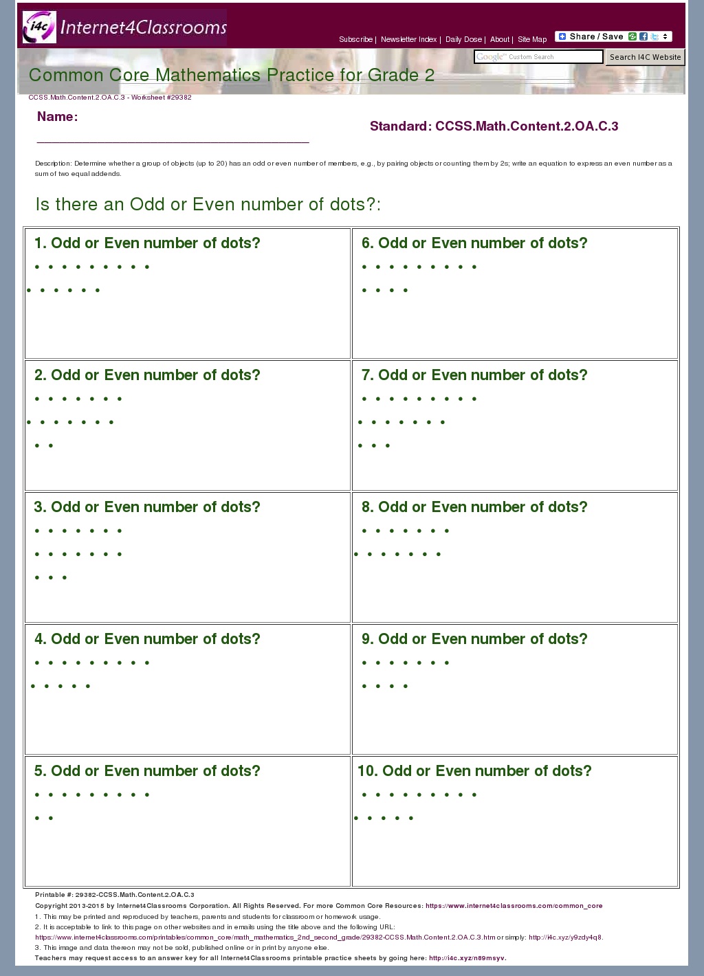 Description/Download Worksheet 29382. CCSS.Math.Content.2.OA.C.3