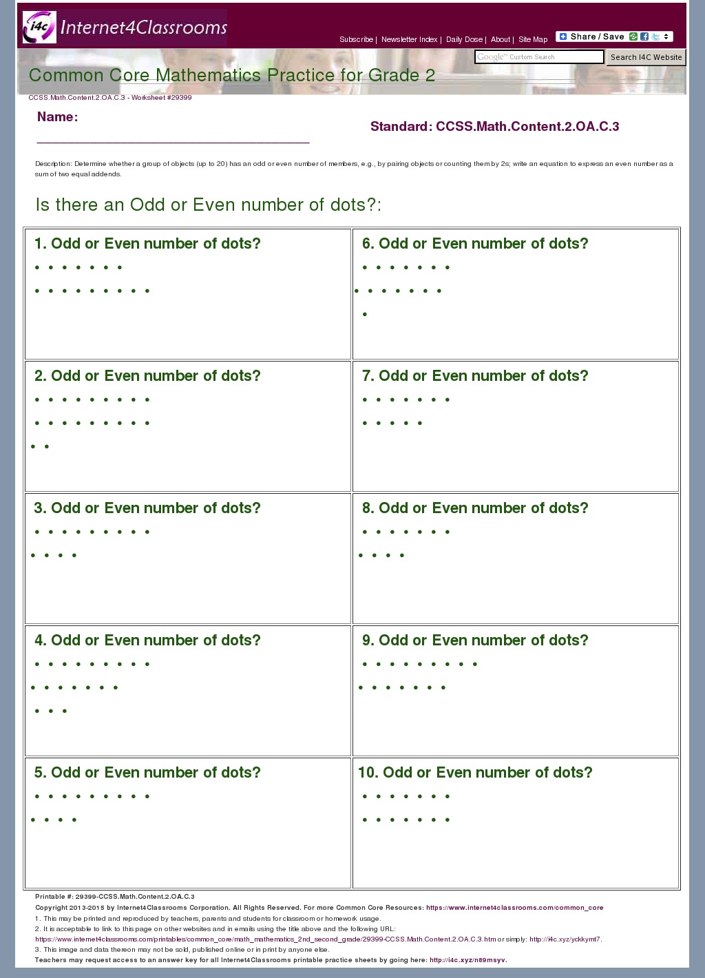 Description/Download Worksheet 29399. CCSS.Math.Content.2.OA.C.3