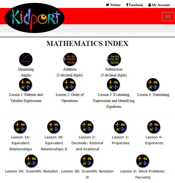 Seventh Grade Interactive Math Skills - Grade Seven Math Sites