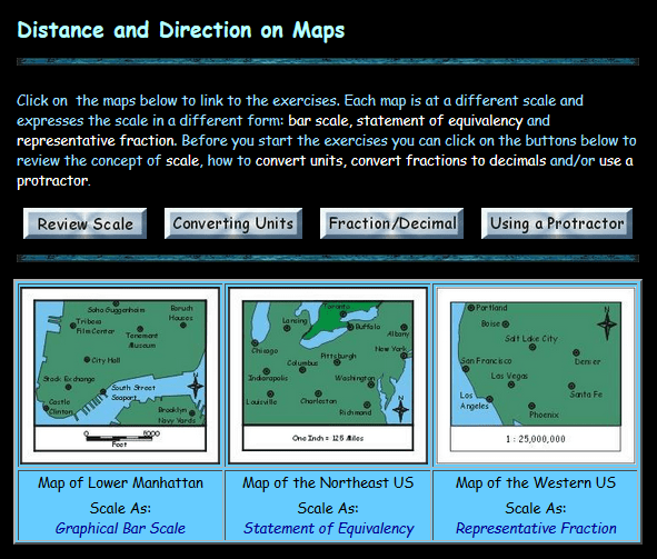 Eighth Grade Interactive Math Skills Map Skills