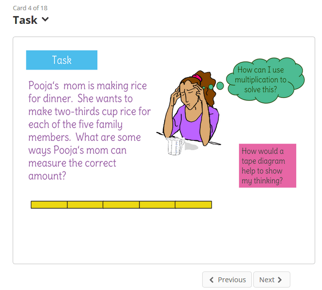 Sixth Grade Interactive Math Skills Tape Diagrams