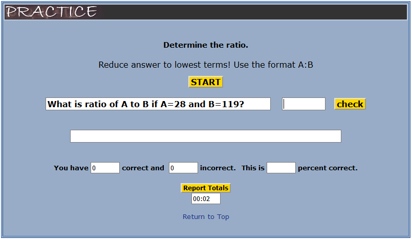 Eighth Grade Interactive Math Skills Ratio and Proportion