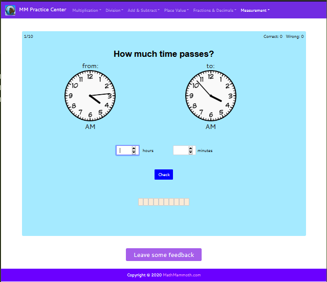 State Standard Assessments Mathematics Elapsed Time Practice