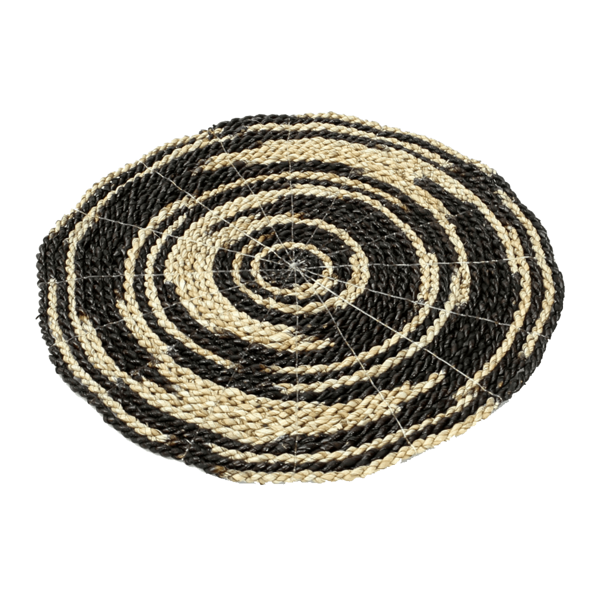 Placemat Seagrass natural/black