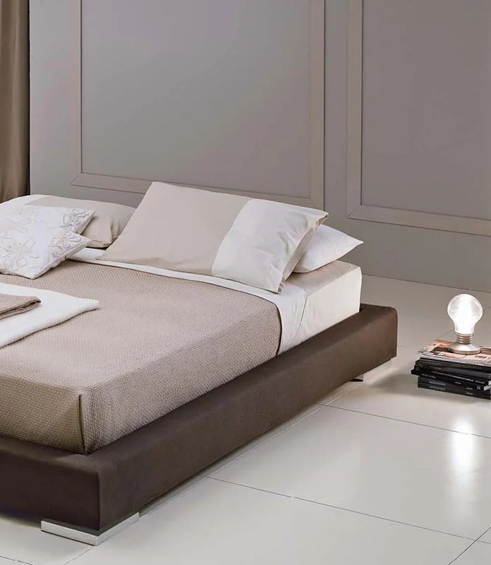 Orlando Letto matrimoniale Futon giapponese imbottito in tessuto o
