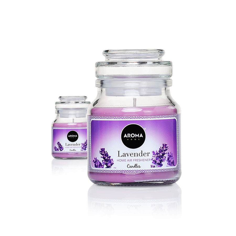 AROMA HOME CANDLE 130G LAVENDER InterPilhas