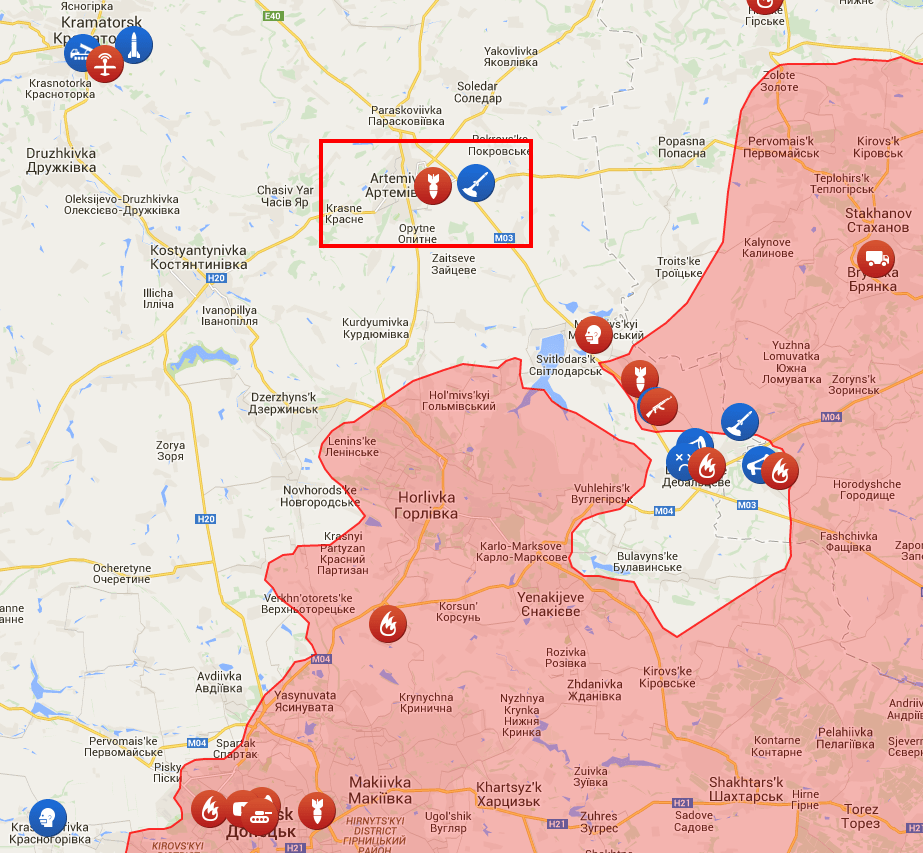 Interactive map of war in Ukraine Russian invasion UkraineUnderAttack