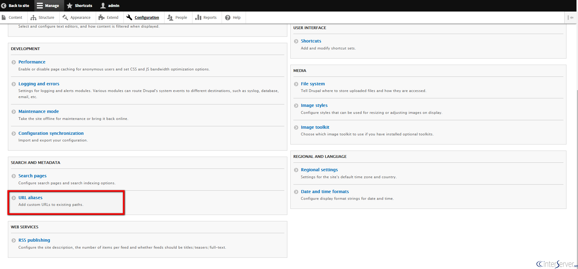 How to set up URL alias in Drupal Interserver Tips