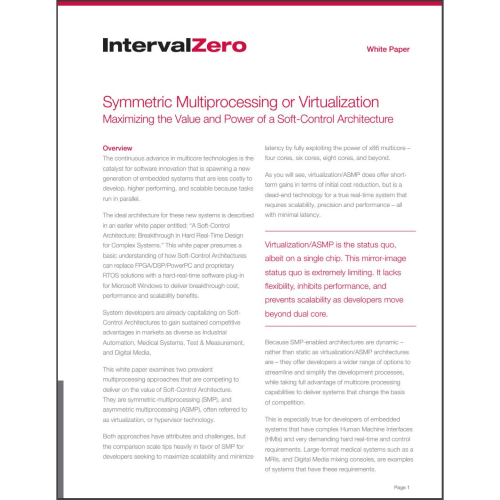 Symmetric Multiprocessing or Virtualization Maximizing the Value and