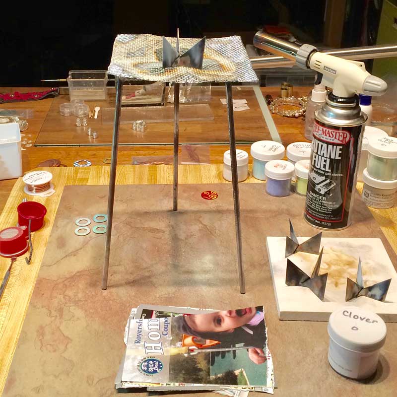 How to Make Enamel Jewelry with a Torch and Other Glass Art Interweave