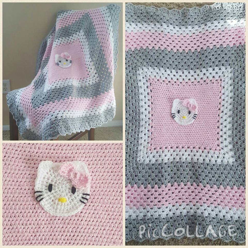 Hello kitty baby blanket Interweave