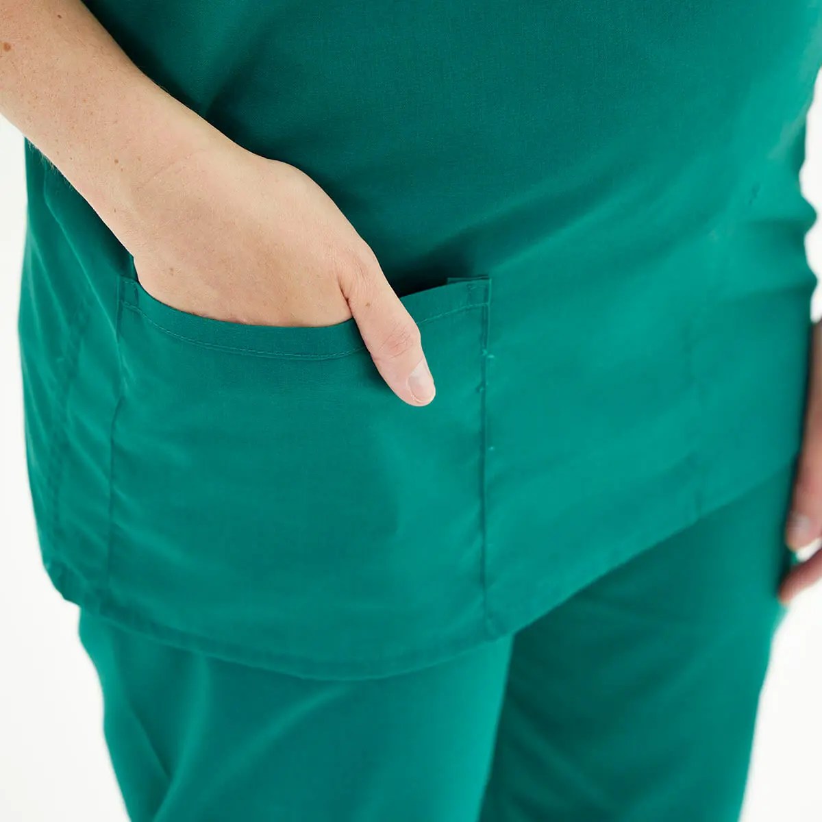 Hunter Green Scrubs Top Interweave Healthcare UK