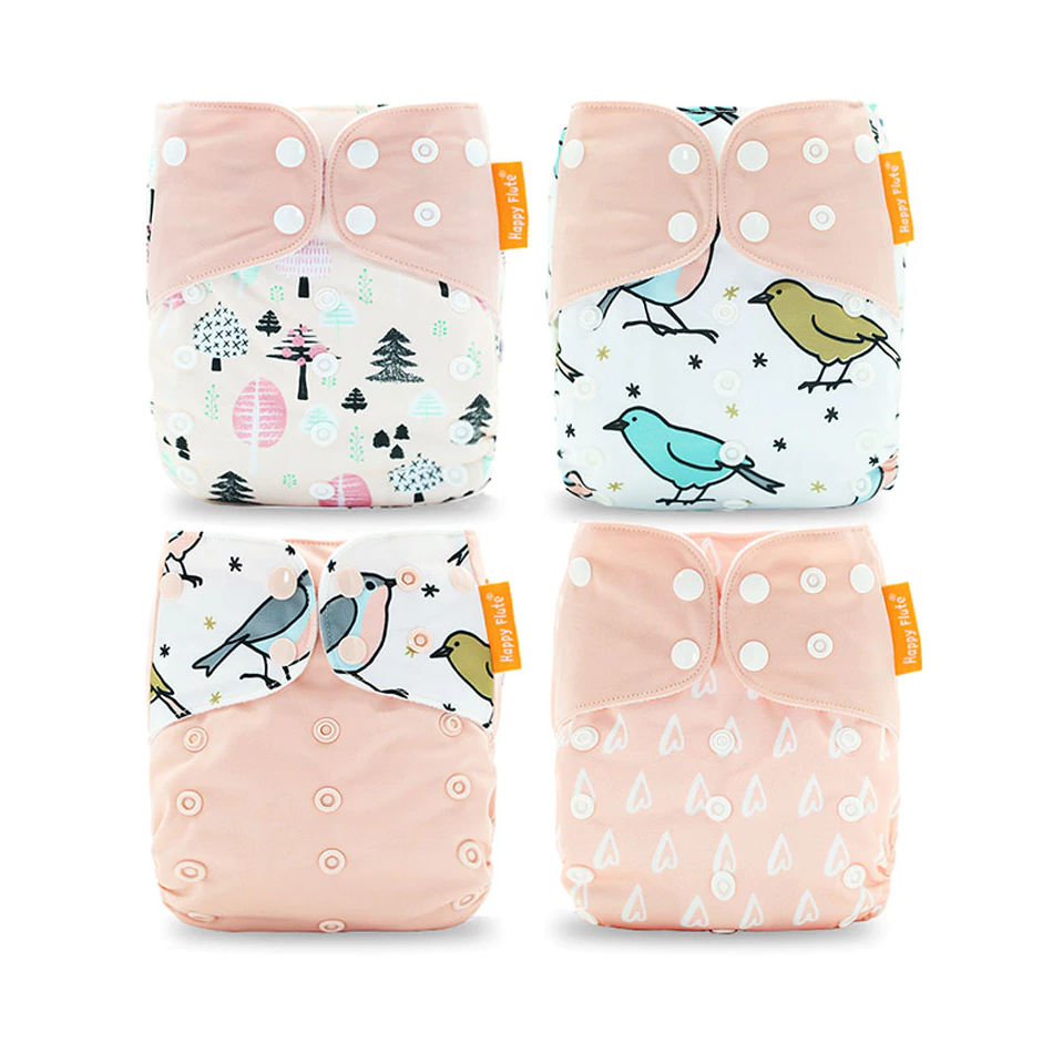 Couche en tissu lavable écologique pour bébé, de 0 à 2 ans