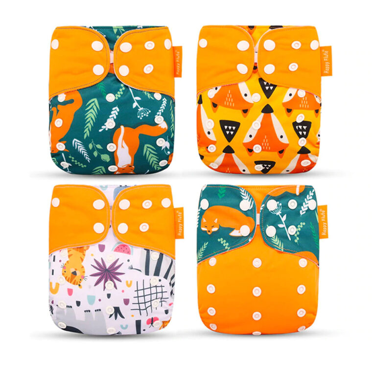 Couche en tissu lavable écologique pour bébé, de 0 à 2 ans