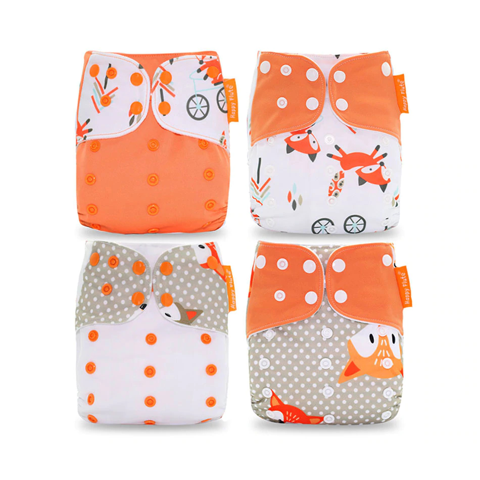 Couche en tissu lavable écologique pour bébé, de 0 à 2 ans