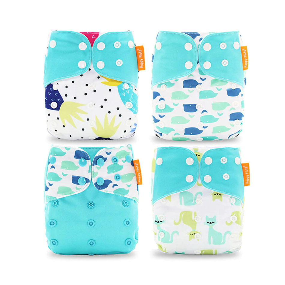 Couche en tissu lavable écologique pour bébé, de 0 à 2 ans