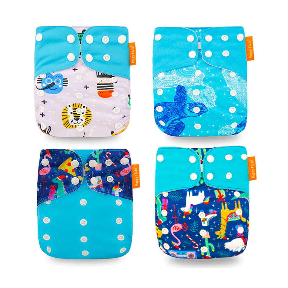 Couche en tissu lavable écologique pour bébé, de 0 à 2 ans