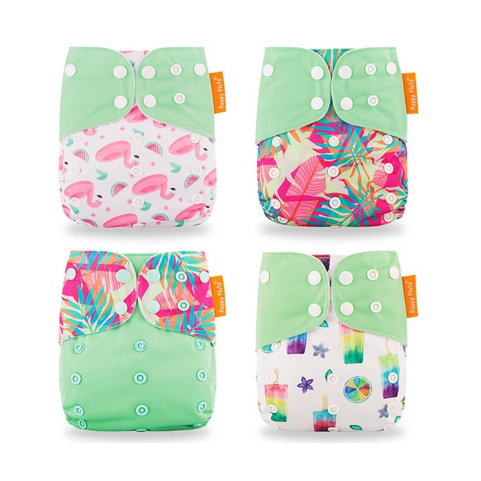 Couche en tissu lavable écologique pour bébé, de 0 à 2 ans